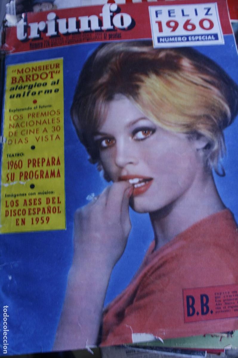 Coleccionismo de Revistas y Peri&oacute;dicos: BRIGITTE BARDOR PILAR SANCLEMENTE CONCHA VELASCO SARA MONTIEL AUDREY HEPBURN LOLA FLORES 1959