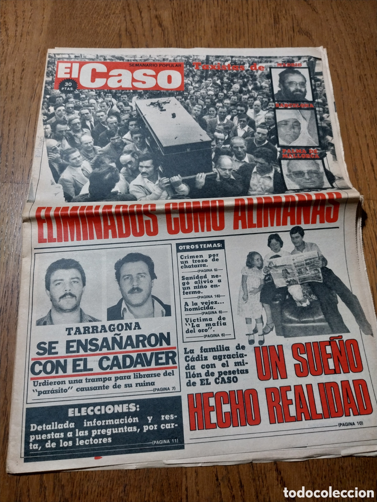 Coleccionismo de Revistas y Peri&oacute;dicos: EL CASO 1982 TAXISTAS ASESINADOS