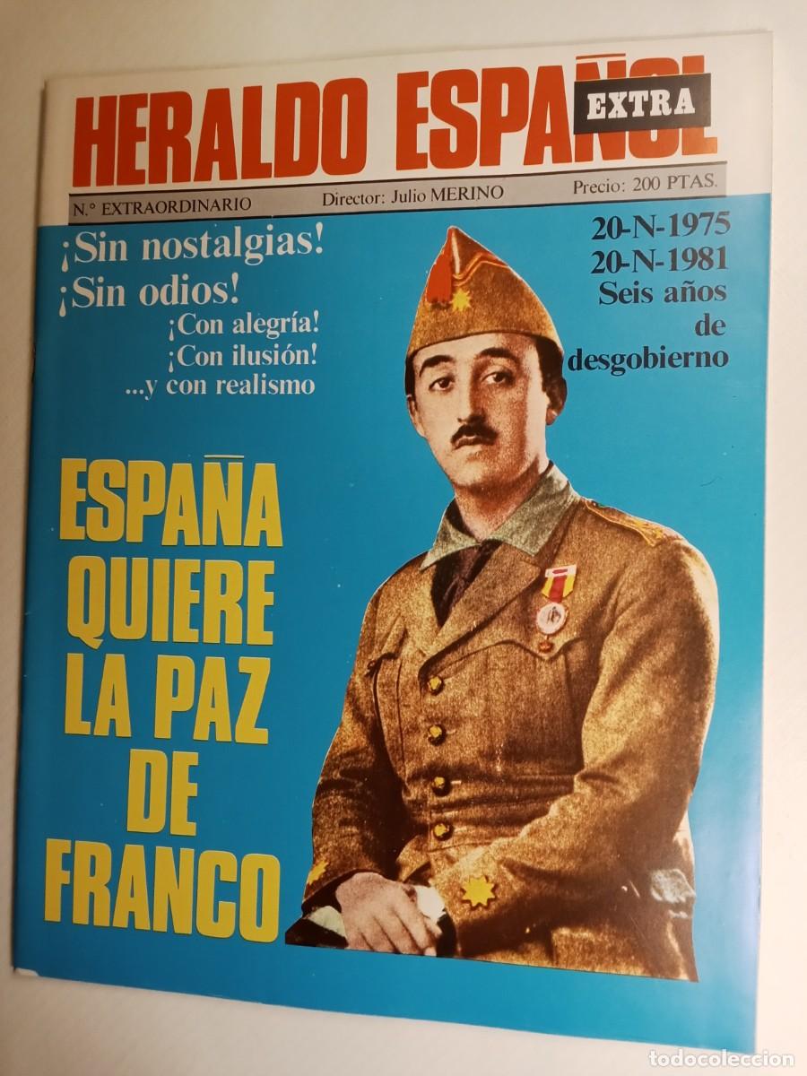 Coleccionismo de Revistas y Peri&oacute;dicos: HERALDO ESPA&Ntilde;OL N&ordm; EXTRAORDINARIO 1981 20 N 1975 1981 Espa&ntilde;a quiere la Paz de Franco DAL&Iacute; Guernica
