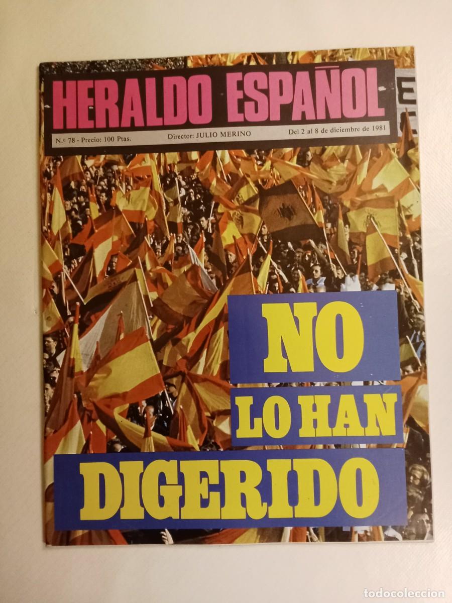 Sammeln von Zeitschriften und Zeitungen: HERALDO ESPA&Ntilde;OL N&ordm; 78 1981 ADOLFO SU&Aacute;REZ Enrique Tierno Galv&aacute;n MOTO CROSS Cid Fortea TINO CASAL