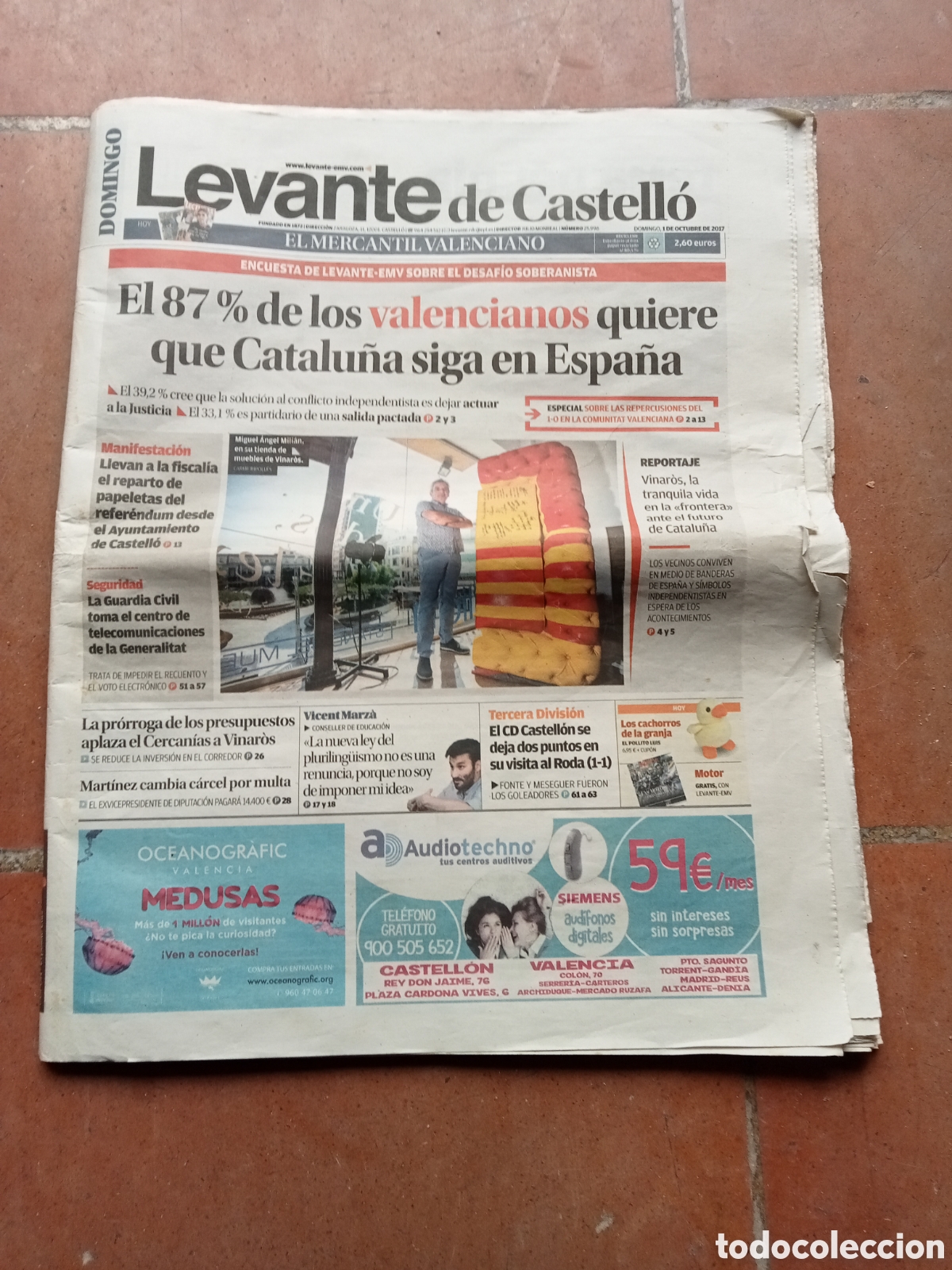 Collectionnisme de Revues et Journaux: Peri&oacute;dico Levante de Castell&oacute;