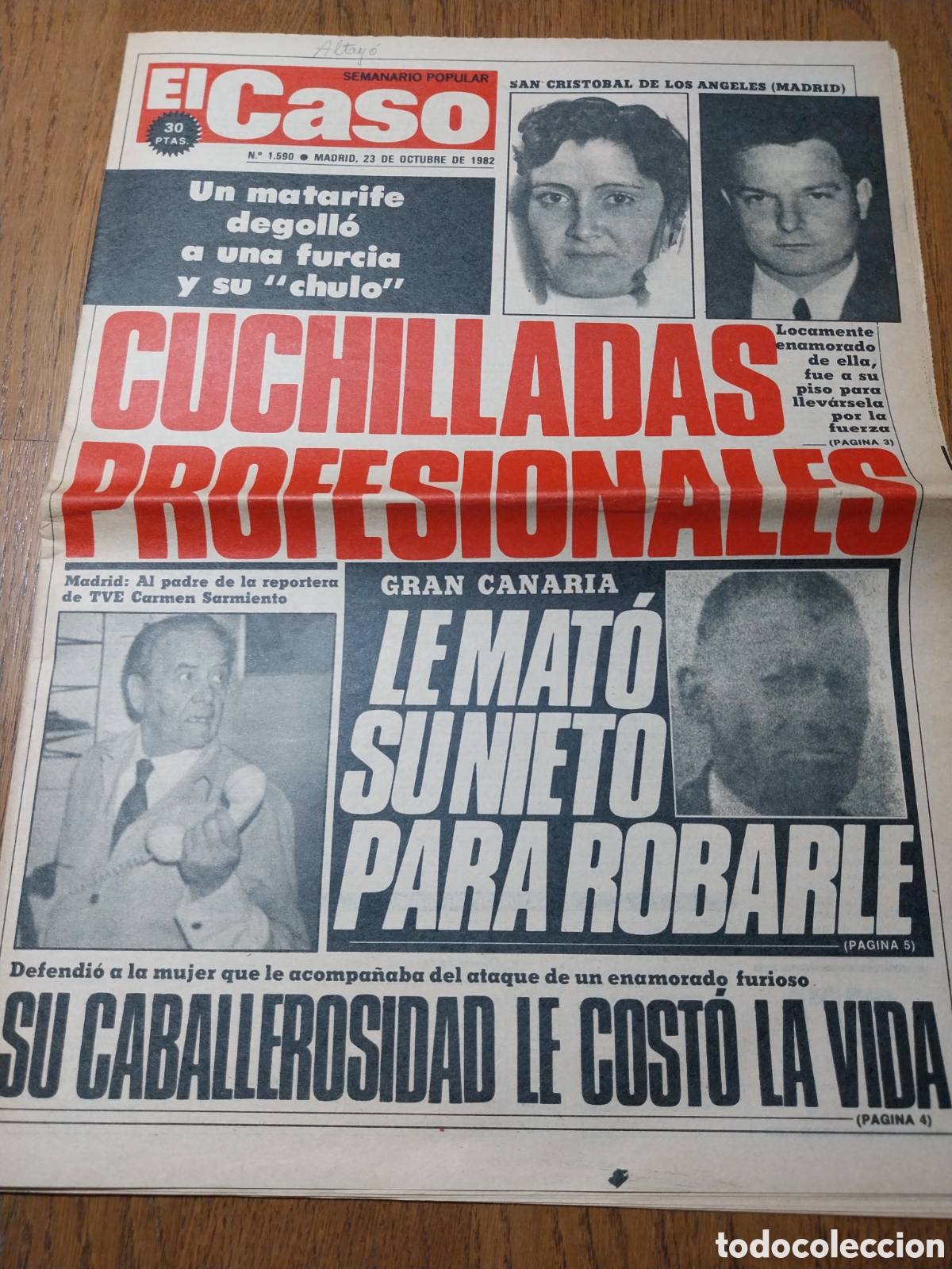 Sammeln von Zeitschriften und Zeitungen: EL CASO 1982 MEDIA VIDA BUSCANDO A SU FAMILIA ALMAZAN SORIA. EL MUDITO QUIERE SER LOCUTOR SEVILLA