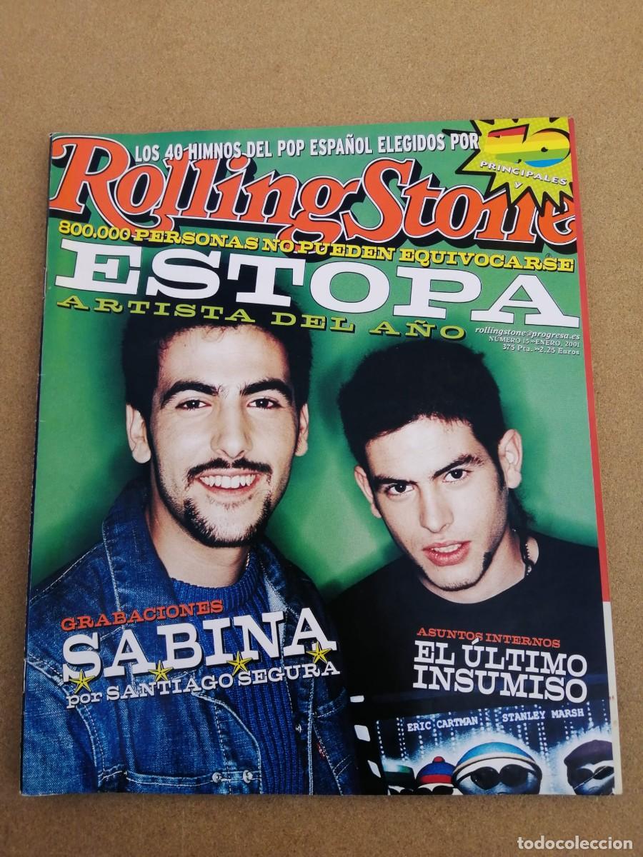 Coleccionismo de Revistas y Peri&oacute;dicos: REVISTA ROLLING STONE (NUMERO 15) ESTOPA -JOAQUIN SABINA -...