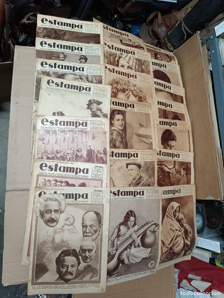 Coleccionismo de Revistas y Peri&oacute;dicos: LOTE DE 20 REVISTAS ESTAMPA DE 1934 - 1936. EPOCA REPUBLICA, PRE GUERRA CIVIL -P17