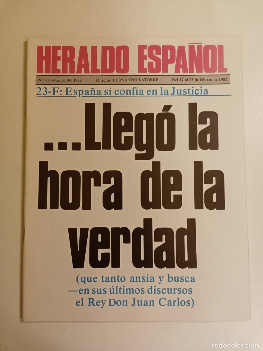 Collectionnisme de Revues et Journaux: HERALDO ESPA&Ntilde;OL N&ordm; 87 1982 ALFONSO GUERRA Justicia Militar FELIPE GONZALEZ Manuel Summers TEJERO