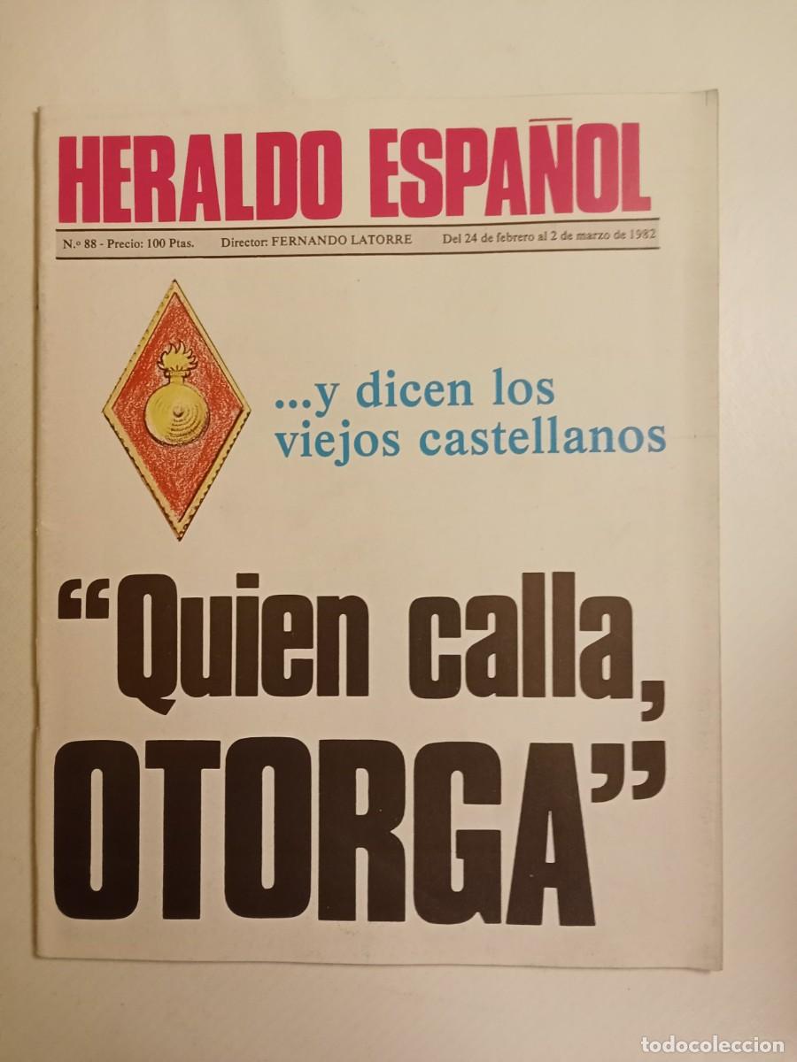 Collectionnisme de Revues et Journaux: HERALDO ESPA&Ntilde;OL N&ordm; 88 1982 JUICIO 23 F INFORMACI&Oacute;N MANIPULADA Tierno Galv&aacute;n ETA Sanjurjo PARCH&Iacute;S Yur