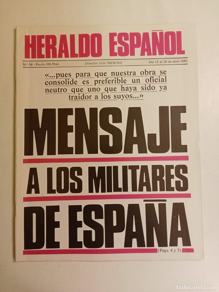 Collectionnisme de Revues et Journaux: HERALDO ESPA&Ntilde;OL N&ordm; 94 1982 GABEIRAS Aramburu SAENZ DE SANTAMARIA 23 F Elecciones de 1936 MANUEL AZA&Ntilde;