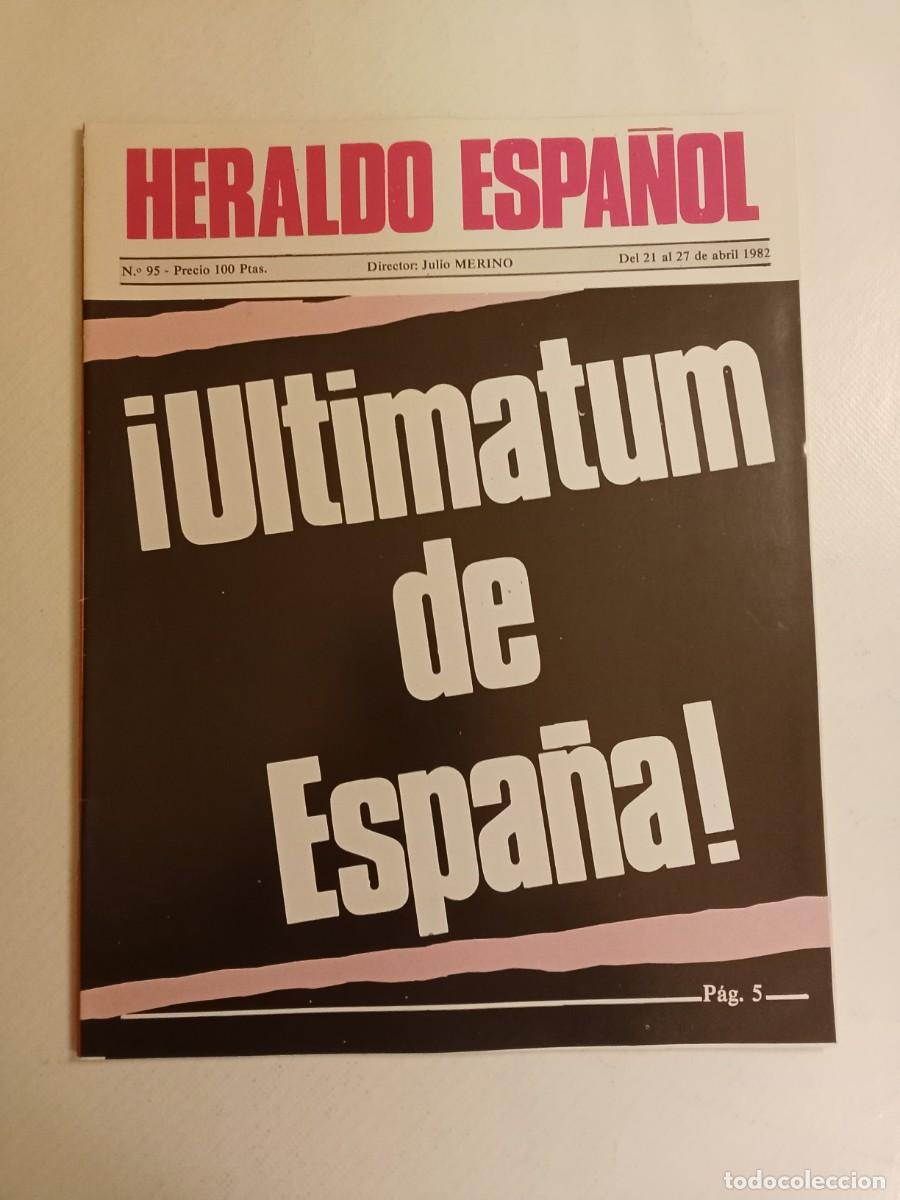 Collectionnisme de Revues et Journaux: HERALDO ESPA&Ntilde;OL N&ordm; 95 1982 ETA Manuel Fraga Ricardo Arozarena Gij&oacute;n PUJOL Tejero EMILIO ROMERO Unamu