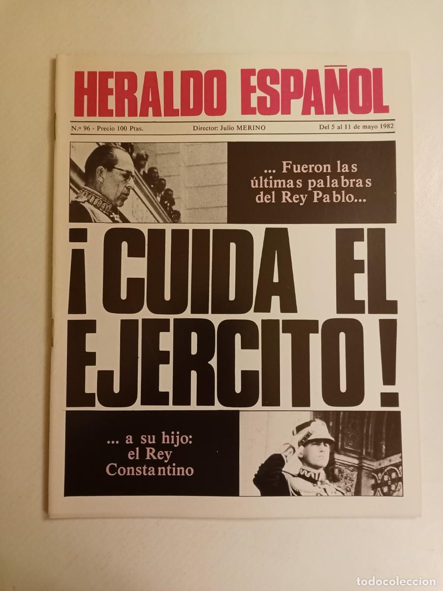 Coleccionismo de Revistas y Peri&oacute;dicos: HERALDO ESPA&Ntilde;OL N&ordm; 96 1982 23 F TODOS MENCIONAN AL REY Grapo MANUEL FRAGA Valle Incl&aacute;n EDUCACI&Oacute;N