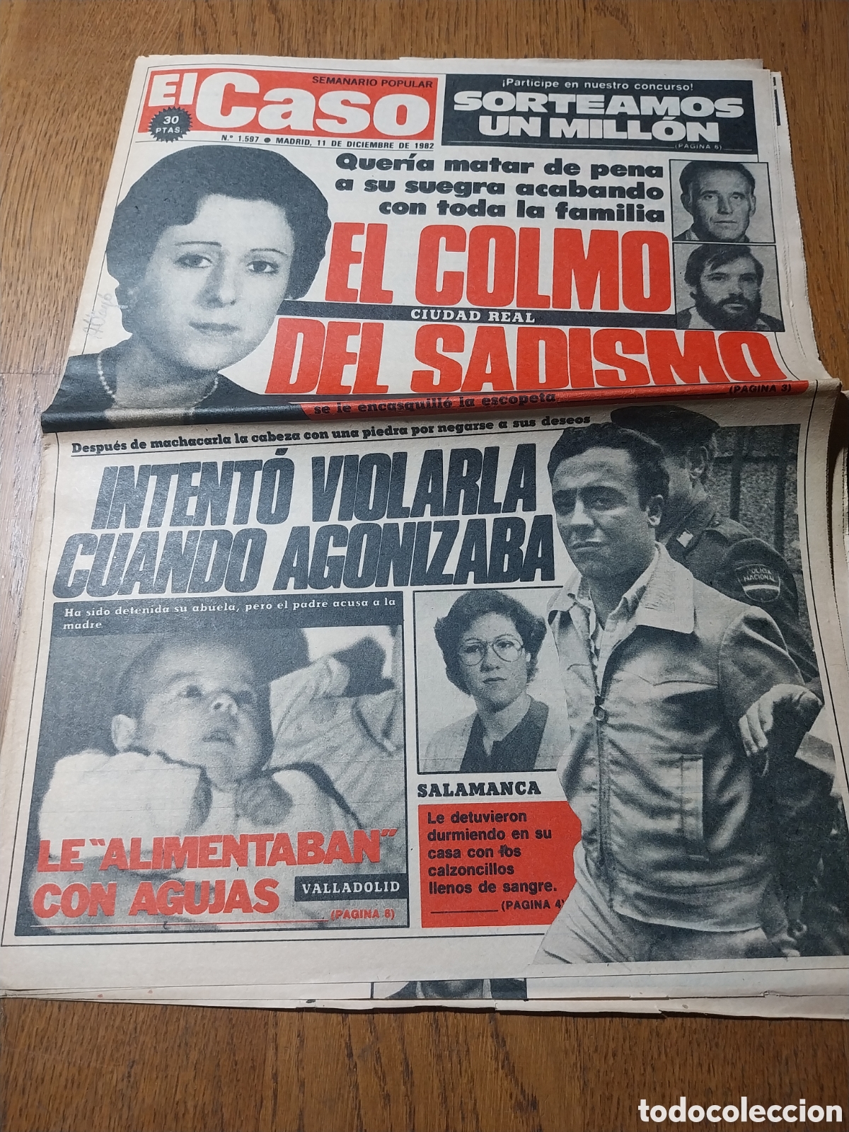 Coleccionismo de Revistas y Peri&oacute;dicos: EL CASO 1982 DE BELMEZ A BENIDORM. JAQUE MATE A LA HEROINA BANDA BARCELONA.CRECEPELO EN ALMENDRALEJO