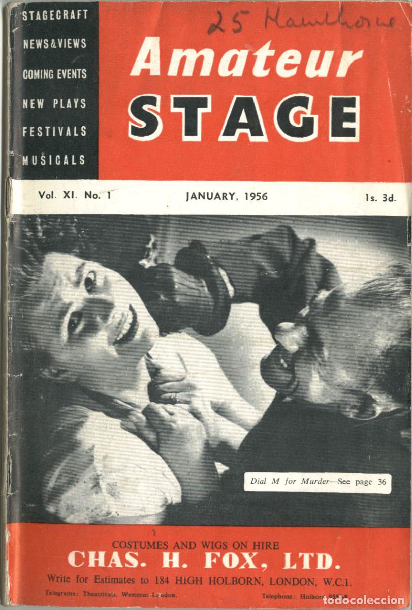 Collectionnisme de Revues et Journaux: Amateur Stage; Vol. 11 - 1956 completo / ed. Sybil Thorndike Teatro aficionado brit&aacute;nico