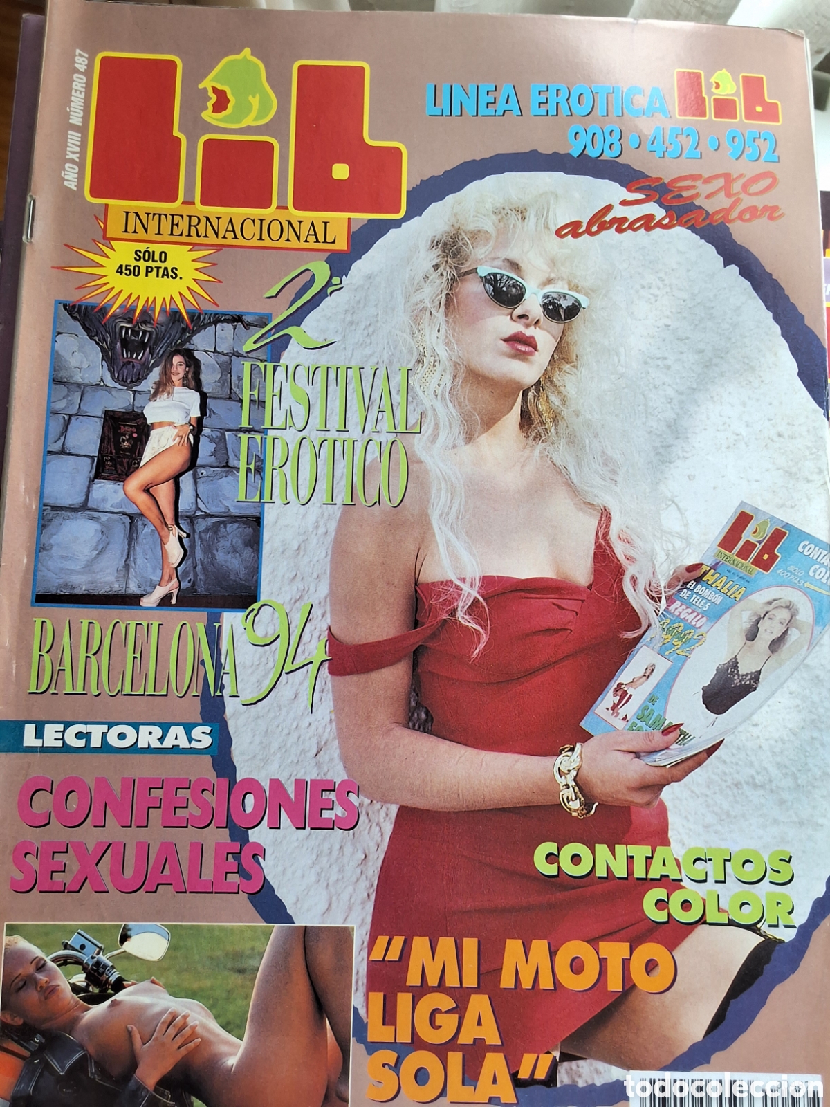 Coleccionismo de Revistas y Peri&oacute;dicos: Lib internacional revista erotica desnudos mujeres n&uacute;mero 487 Brigitte Bardot