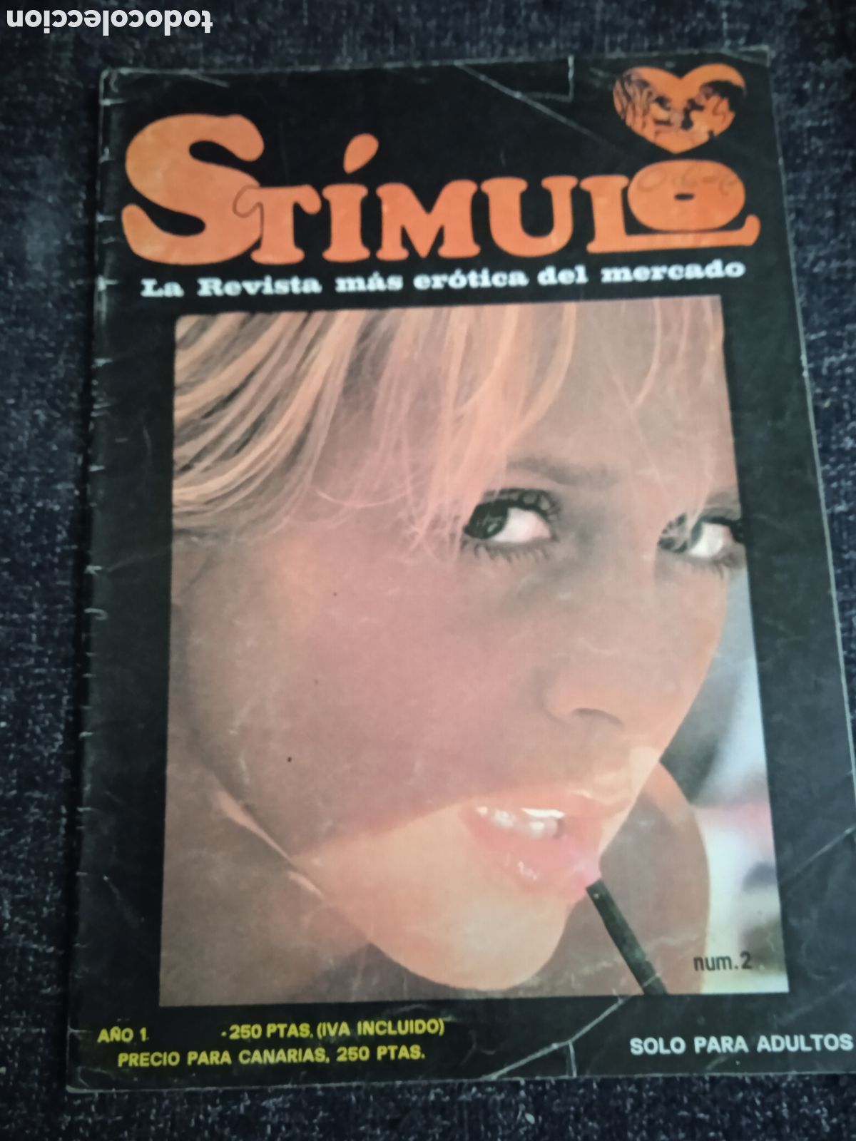 Coleccionismo de Revistas y Peri&oacute;dicos: STIMULO A&Ntilde;O 1 N&ordm; 2 - REVISTA EROTICA - A&Ntilde;OS 80
