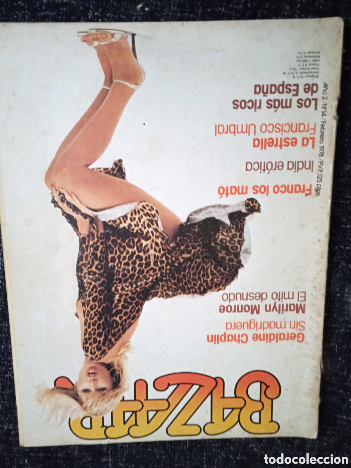 Coleccionismo de Revistas y Peri&oacute;dicos: BAZAAR N&ordm; 14 - MARILYN MONROE - (REVISTA EROTICA - 1978)