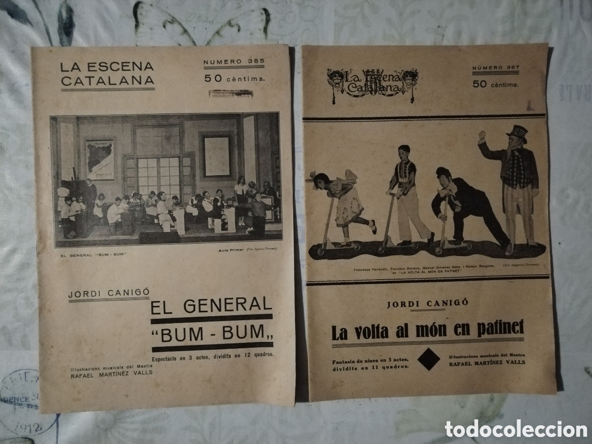 Coleccionismo de Revistas y Peri&oacute;dicos: 2 revistas La escena Catalana Jordi Canig&oacute; 1932-33 El general Bum-Bum