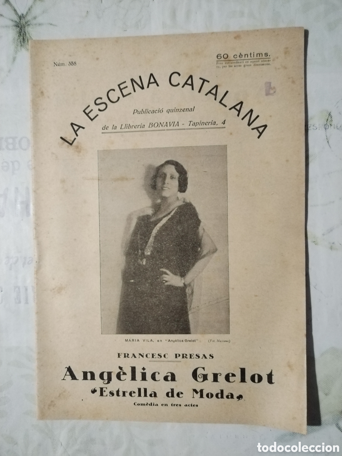 Coleccionismo de Revistas y Peri&oacute;dicos: Revista La escena Catalana Francesc Presas Angelica Grelot Estrella de moda 1932