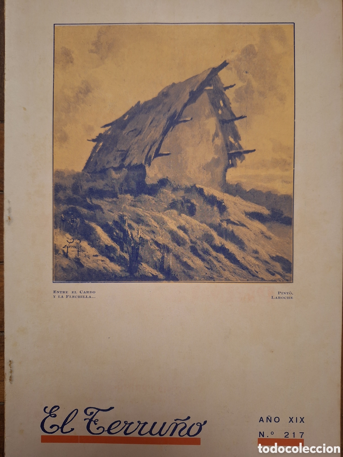 Coleccionismo de Revistas y Peri&oacute;dicos: Revista el terru&ntilde;o 1935 pintor RODRIGUEZ LOZADA, EUGENIO GARZON HIJO, EL ARROZAL 33, A. PERCONTINO