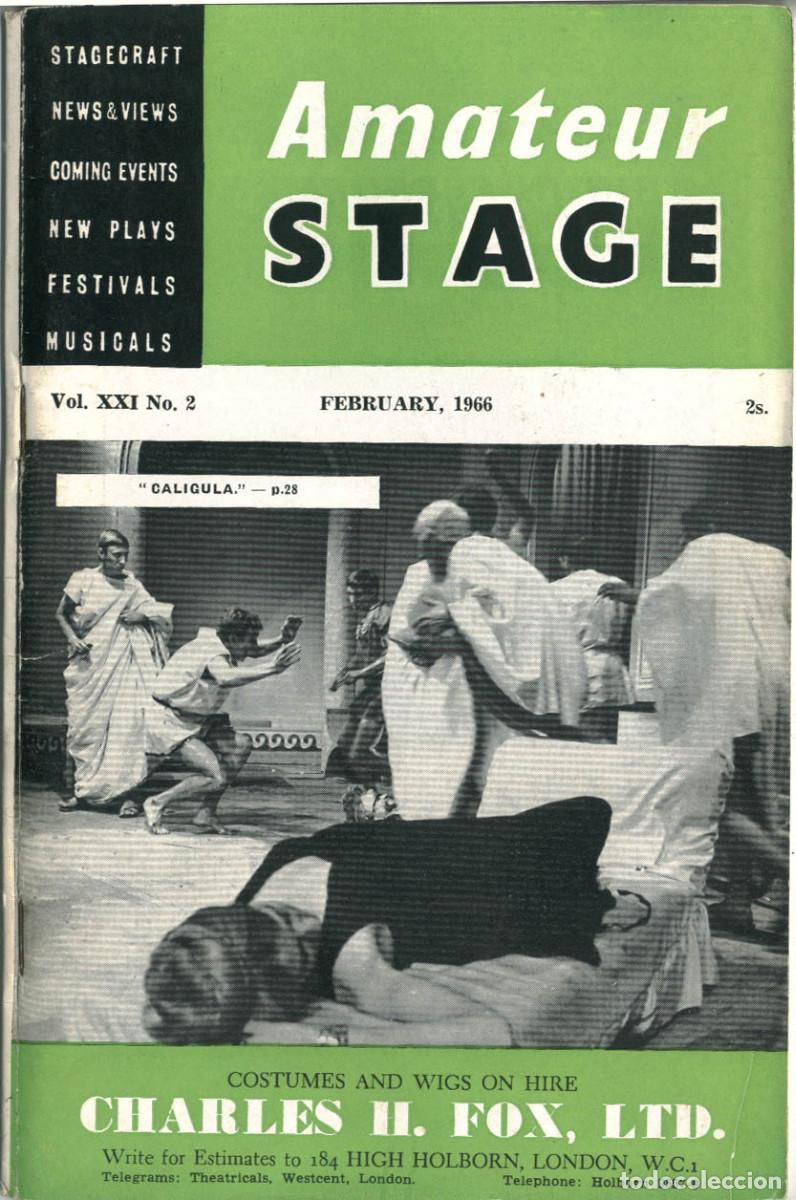 Coleccionismo de Revistas y Peri&oacute;dicos: Amateur Stage; Vol. 21 - 1966 incompleto (6/12. Falta I, III, VI, VIII, X, XII) / ed. Roy Stacey