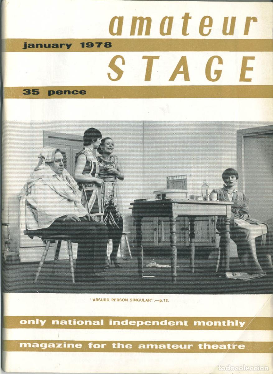 Coleccionismo de Revistas y Peri&oacute;dicos: Amateur Stage; Vol. 33 1978 completo (No sale en VIII) / ed. Roy Stacey / Teatro aficionado