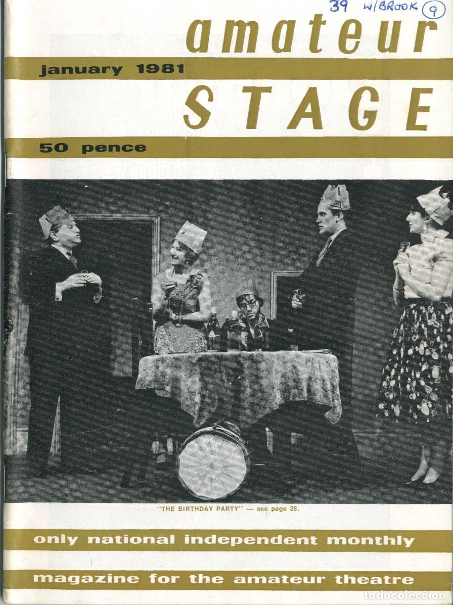 Coleccionismo de Revistas y Peri&oacute;dicos: Amateur Stage; Vol. 36 1981 completo (No sale en VIII) / ed. Roy Stacey / Teatro aficionado