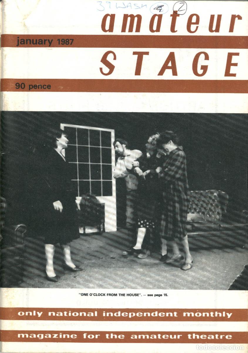 Coleccionismo de Revistas y Peri&oacute;dicos: Amateur Stage; Vol. 42 1987 completo / ed. Roy Stacey / Teatro aficionado