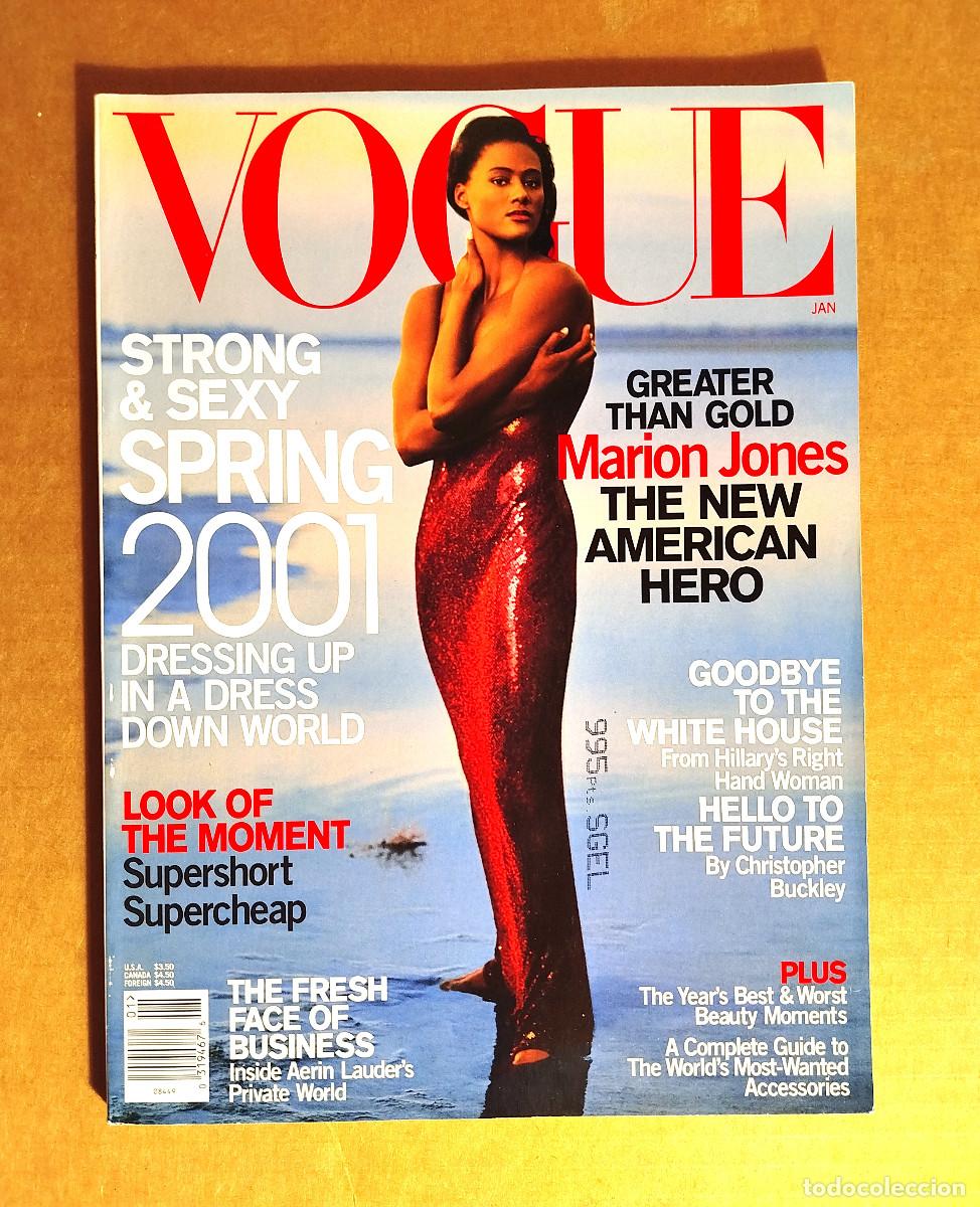 Collection Magazines and Newspapers: VOGUE US JANUARY 2001 - MARION JONES - KYLE MACLACHLAN - CAPRICIA MARSHALL - 204 p.