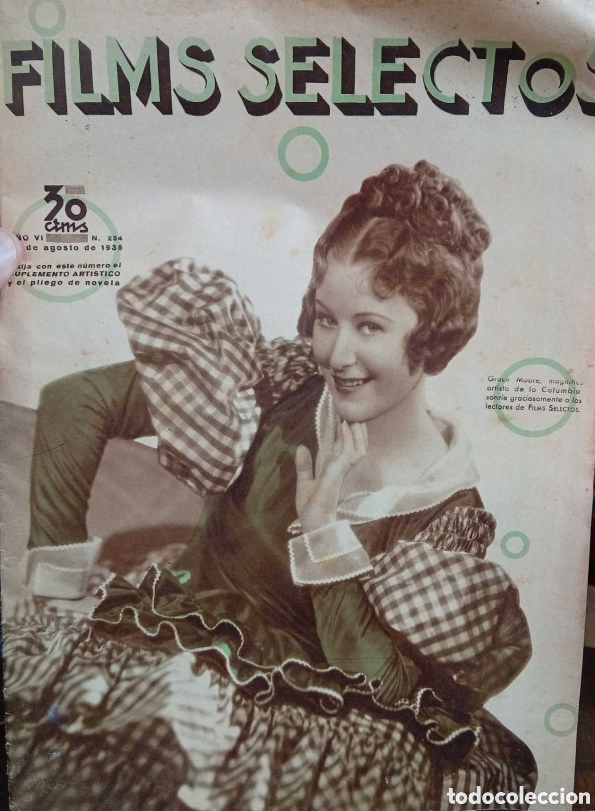 Coleccionismo de Revistas y Peri&oacute;dicos: Antigua revista de cine a&ntilde;o 1935 Films selectos