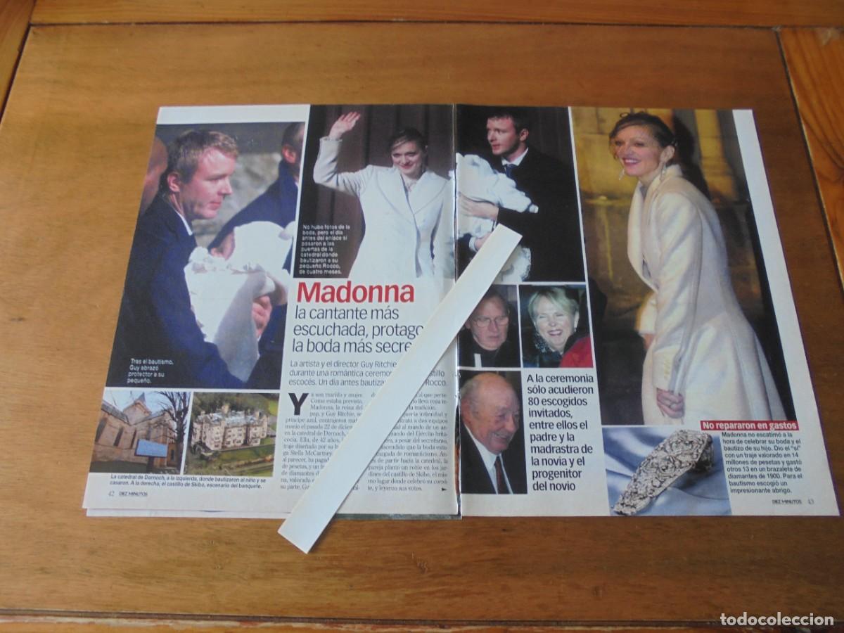 Coleccionismo de Revistas y Peri&oacute;dicos: CLIPPING 2001 BODA DE MADONNA. STING. G. PALTROW. S. McCARTNEY. MAR FLORES. ARANCHA Y GUTI.