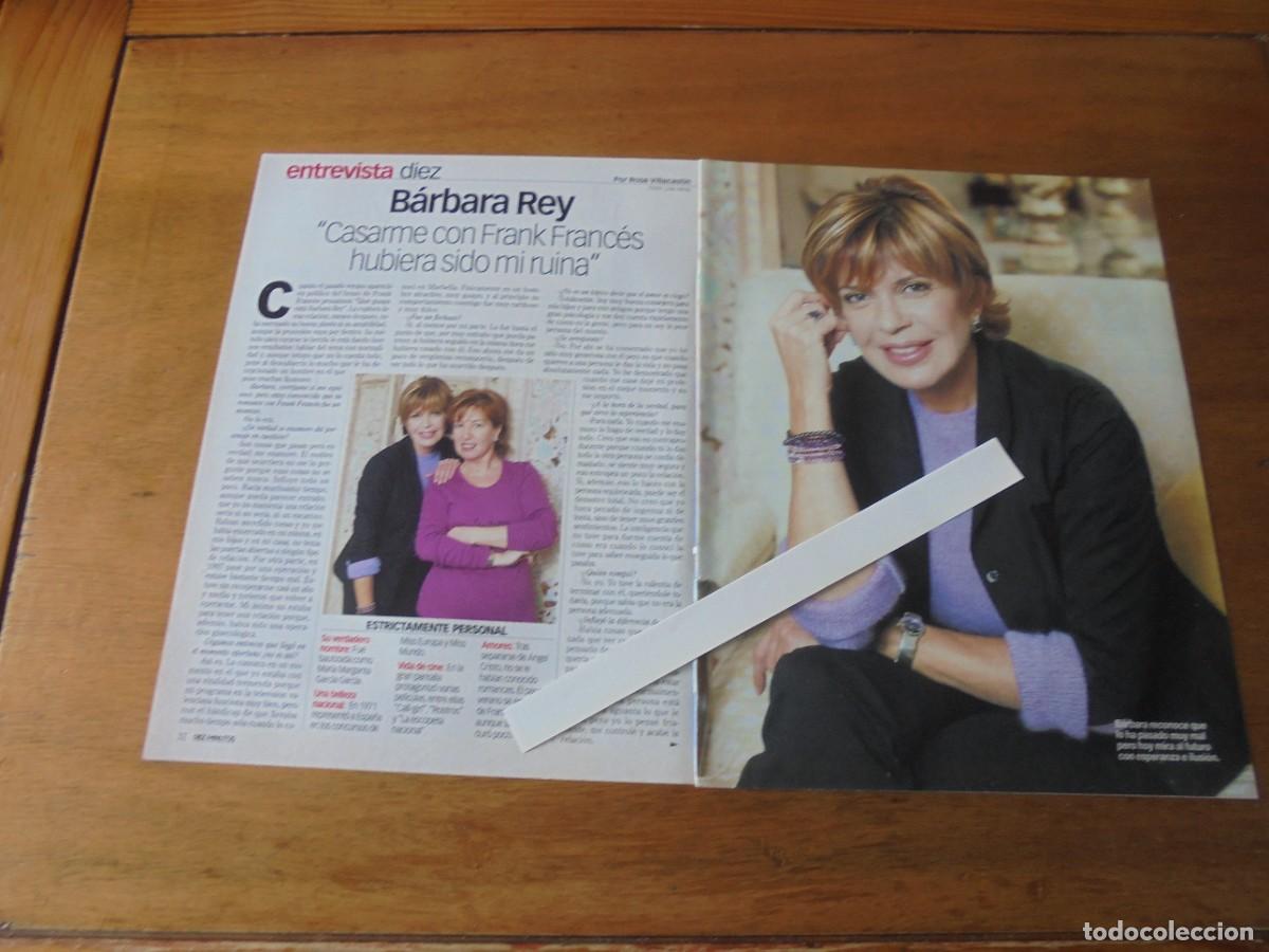 Coleccionismo de Revistas y Peri&oacute;dicos: CLIPPING 2001 B&Aacute;RBARA REY. ENTREVISTA