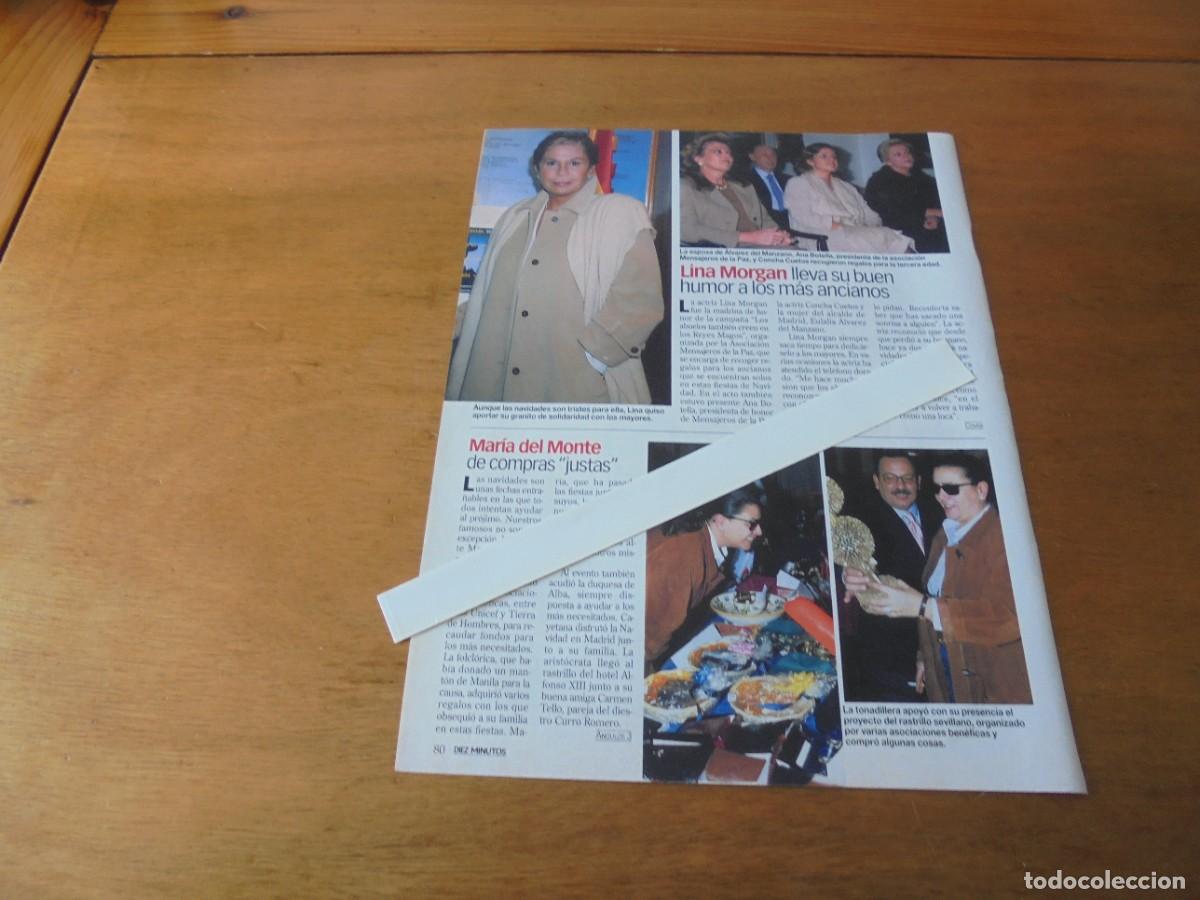 Coleccionismo de Revistas y Peri&oacute;dicos: RETAL 2001 LINA MORGAN EN ACTO DE MENSAJEROS DE LA PAZ. MAR&Iacute;A DEL MONTE.