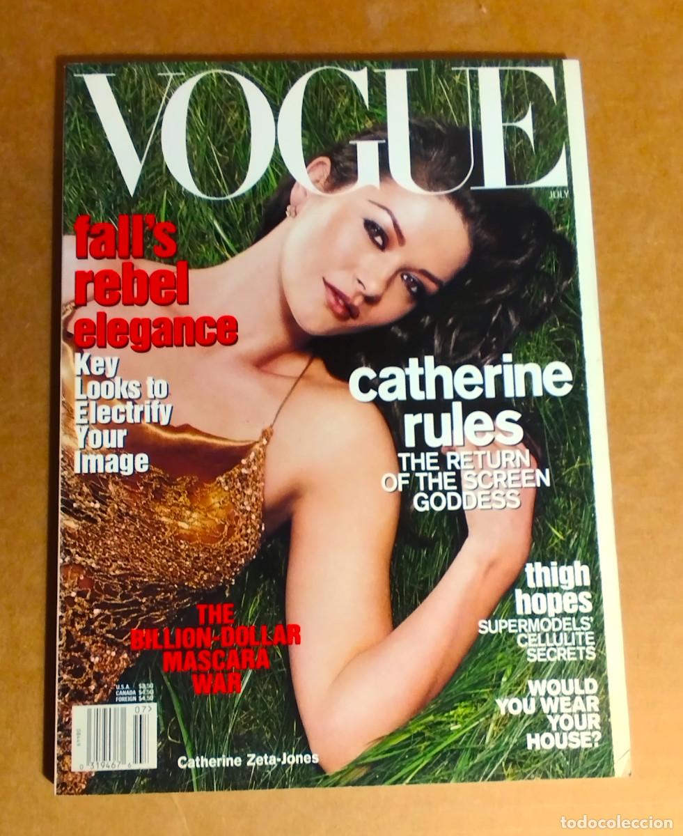 Coleccionismo de Revistas y Peri&oacute;dicos: VOGUE US JULY 2001 - CATHERINE ZETA-JONES - HERB RITTS - ANNIE LEIBOVITZ - 226 p.