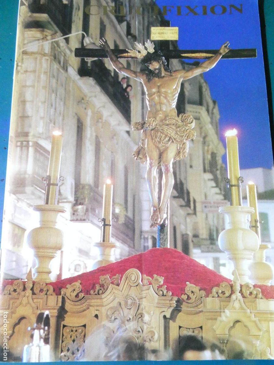 Coleccionismo de Revistas y Peri&oacute;dicos: REVISTA BOLET&Iacute;N RELIGIOSO SEMANA SANTA M&Aacute;LAGA. HERMANDAD CRISTO CRUCIFIXION ENERO 1996. 40GR