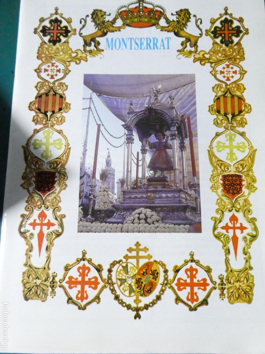 Coleccionismo de Revistas y Peri&oacute;dicos: REVISTA BOLET&Iacute;N RELIGIOSO SEMANA SANTA SEVILLA. HERMANDAD MONTSERRAT MAYO 1996. 70GR