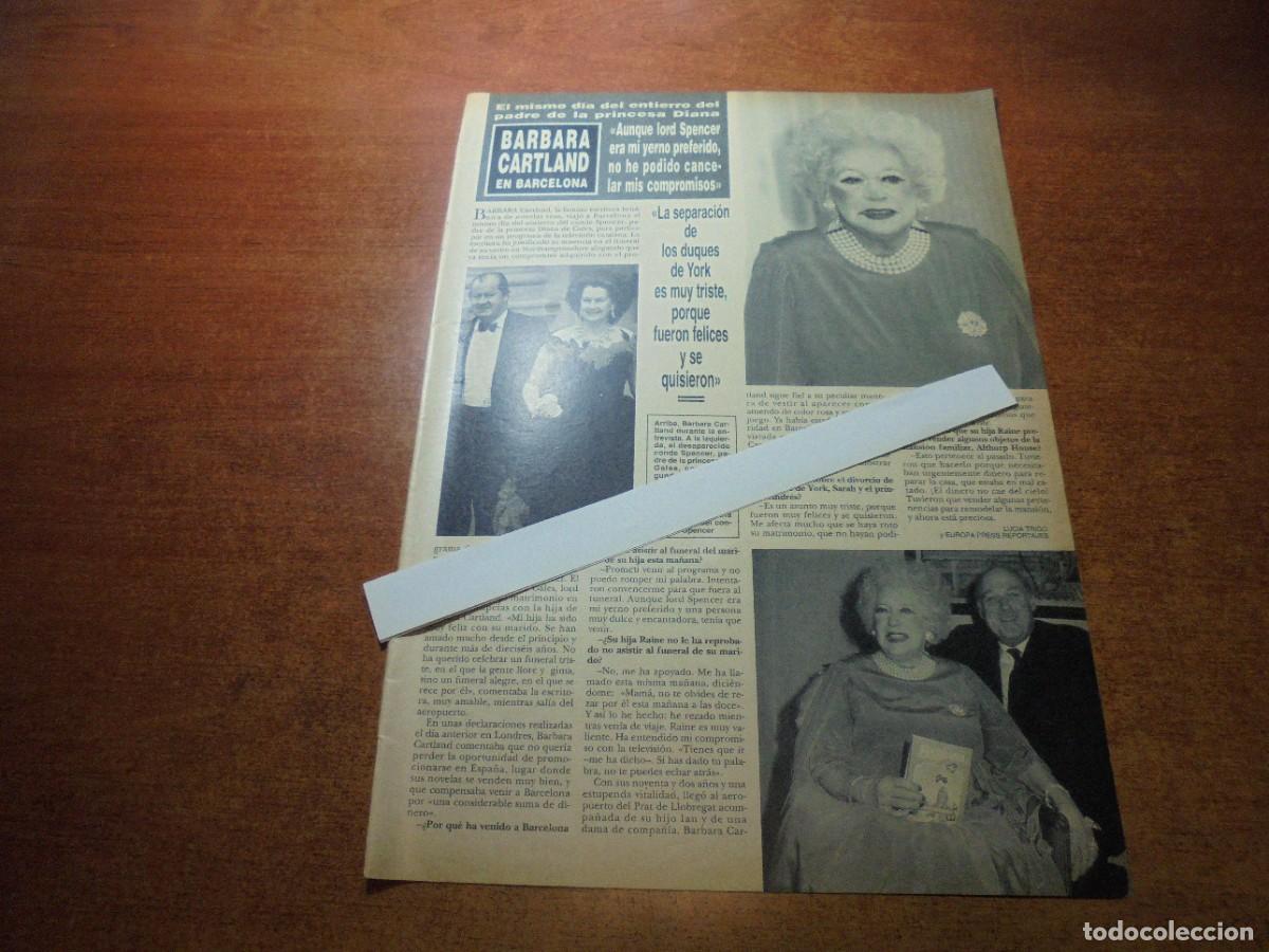 Coleccionismo de Revistas y Peri&oacute;dicos: RETAL 2001: BARBARA CARTLAND EN BARCELONA. MARIA LUISA MERLO.