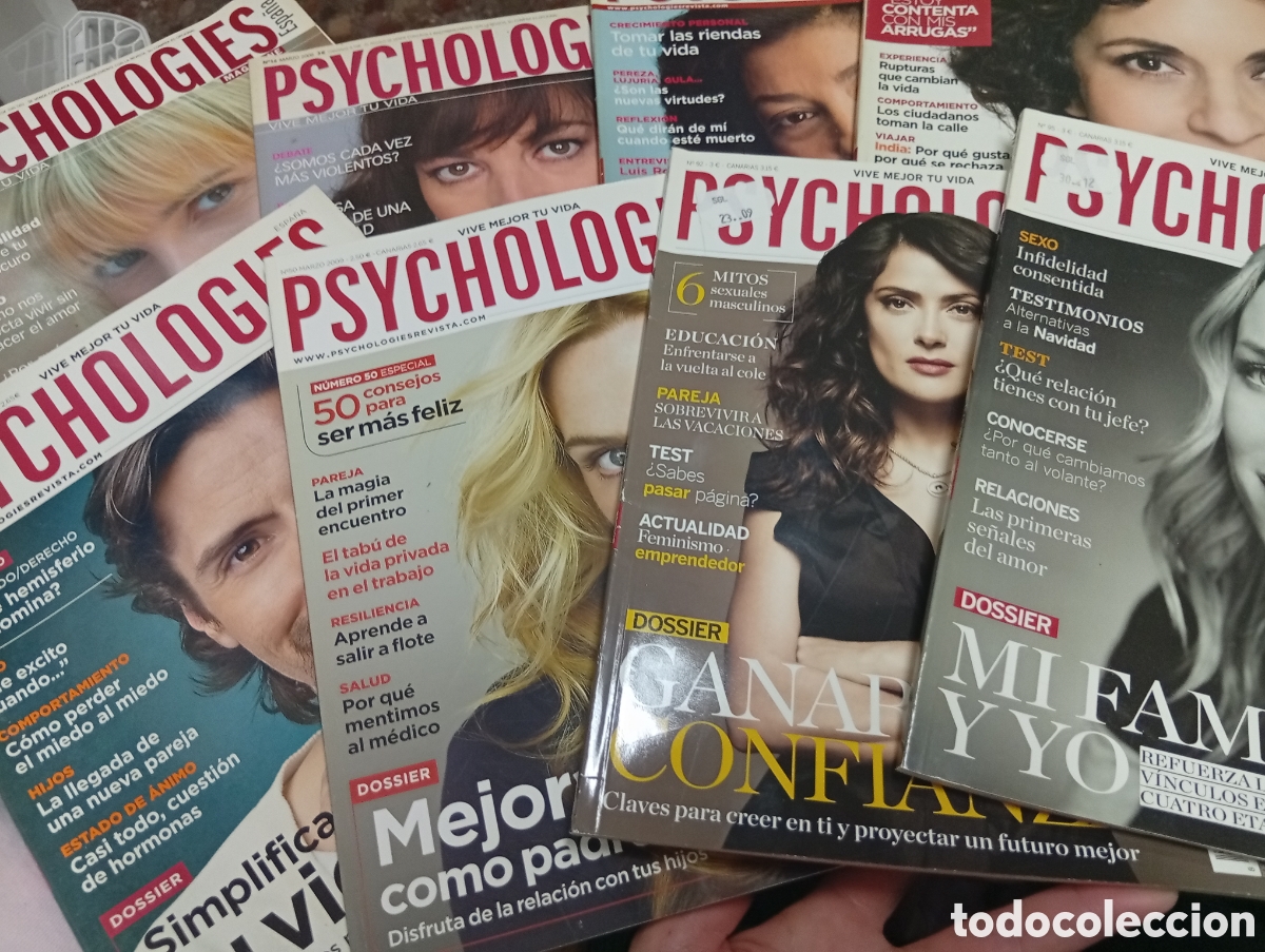 Coleccionismo de Revistas y Peri&oacute;dicos: Lote 8 revistas &rdquo;phychologies&rdquo; 8,14,26,43,49,50,92,95