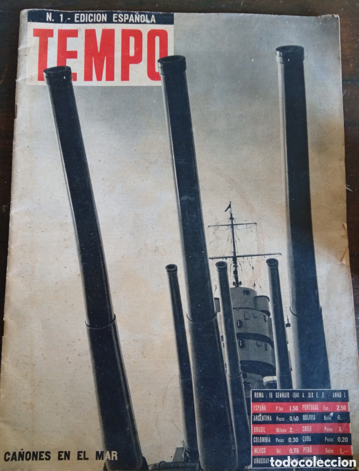 Coleccionismo de Revistas y Peri&oacute;dicos: Revista Tempo n&uacute;mero 1 en Espa&ntilde;ol