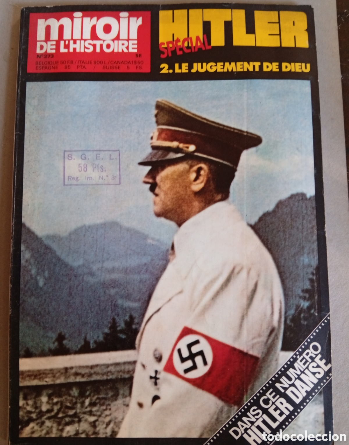 Coleccionismo de Revistas y Peri&oacute;dicos: Vieja revista dedicada a Hitler Miroir de l'Historie