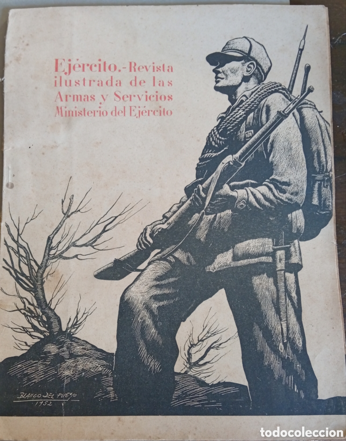 Coleccionismo de Revistas y Peri&oacute;dicos: Vieja revista ilustrada Ejercito de las armas y servicios de