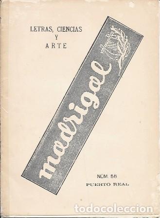 Coleccionismo de Revistas y Peri&oacute;dicos: REVISTA MADRIGAL LETRAS Y ARTE NUMERO 56 A&Ntilde;O 1953 PUERTO REAL - A-FOLLETO-327