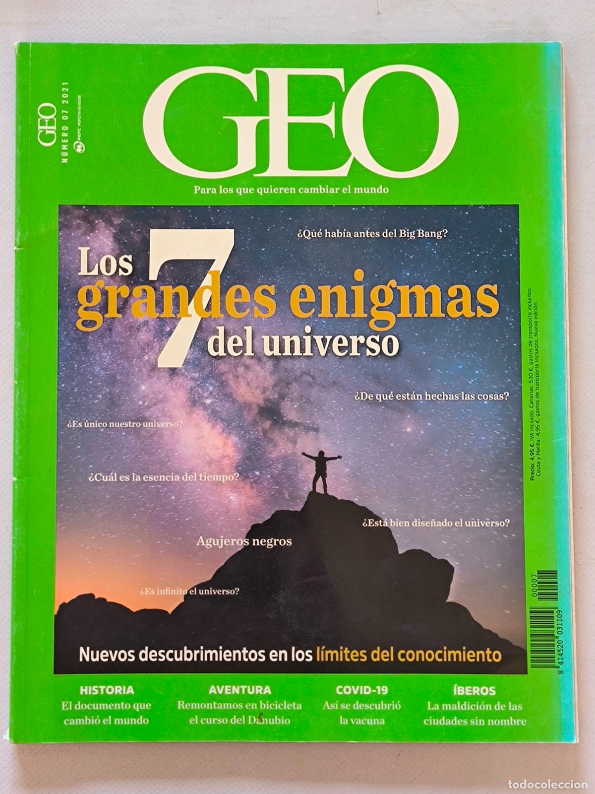 Coleccionismo de Revistas y Peri&oacute;dicos: GEO N&ordm; 7 - A&Ntilde;O 2021 - ENIGMAS DE DEL UNIVERSO / IBEROS 2&ordf; PARTE / PAISES BAJOS - COVID 19 (L2)