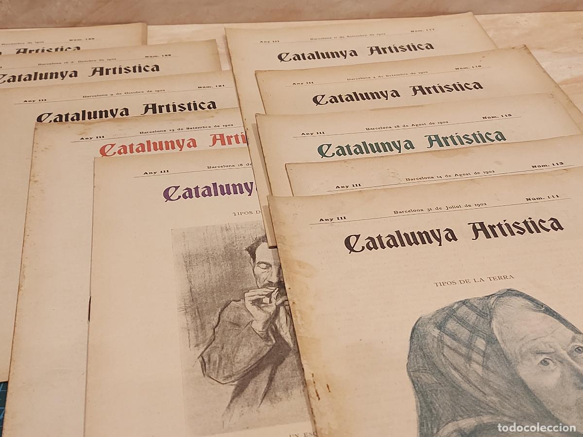 Coleccionismo de Revistas y Peri&oacute;dicos: A&Ntilde;O 1902 / CATALUNYA ART&Iacute;STICA / LOTE DE 10 REVISTAS / VER LAS PORTADAS / BUEN ESTADO