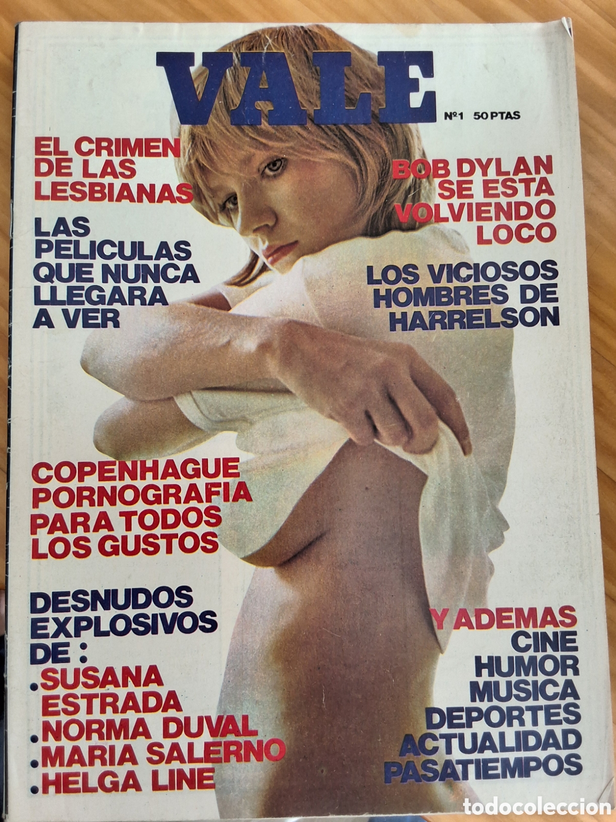 Coleccionismo de Revistas y Peri&oacute;dicos: Vale revista erotica espa&ntilde;ola desnudos mujeres n&uacute;mero 1