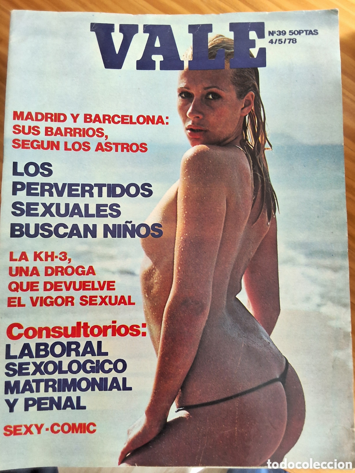 Collection Magazines and Newspapers: Vale revista erotica espa&ntilde;ola desnudos mujeres n&uacute;mero 39 a&ntilde;o 1978/5