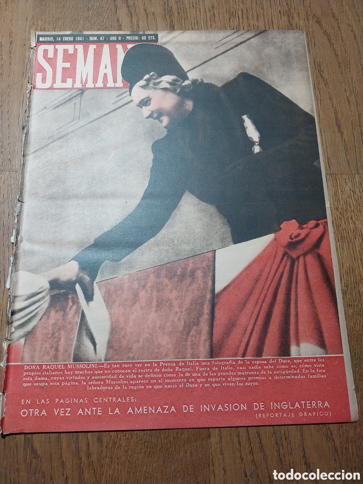 Collezionismo di Riviste e Giornali: SEMANA 1941 LOS STUKA.EL HIJO DE NAPOLE&Oacute;N I VUELVE A PARIS. MARLEINE DIETRICH. RUMANIA LEGIONARIA