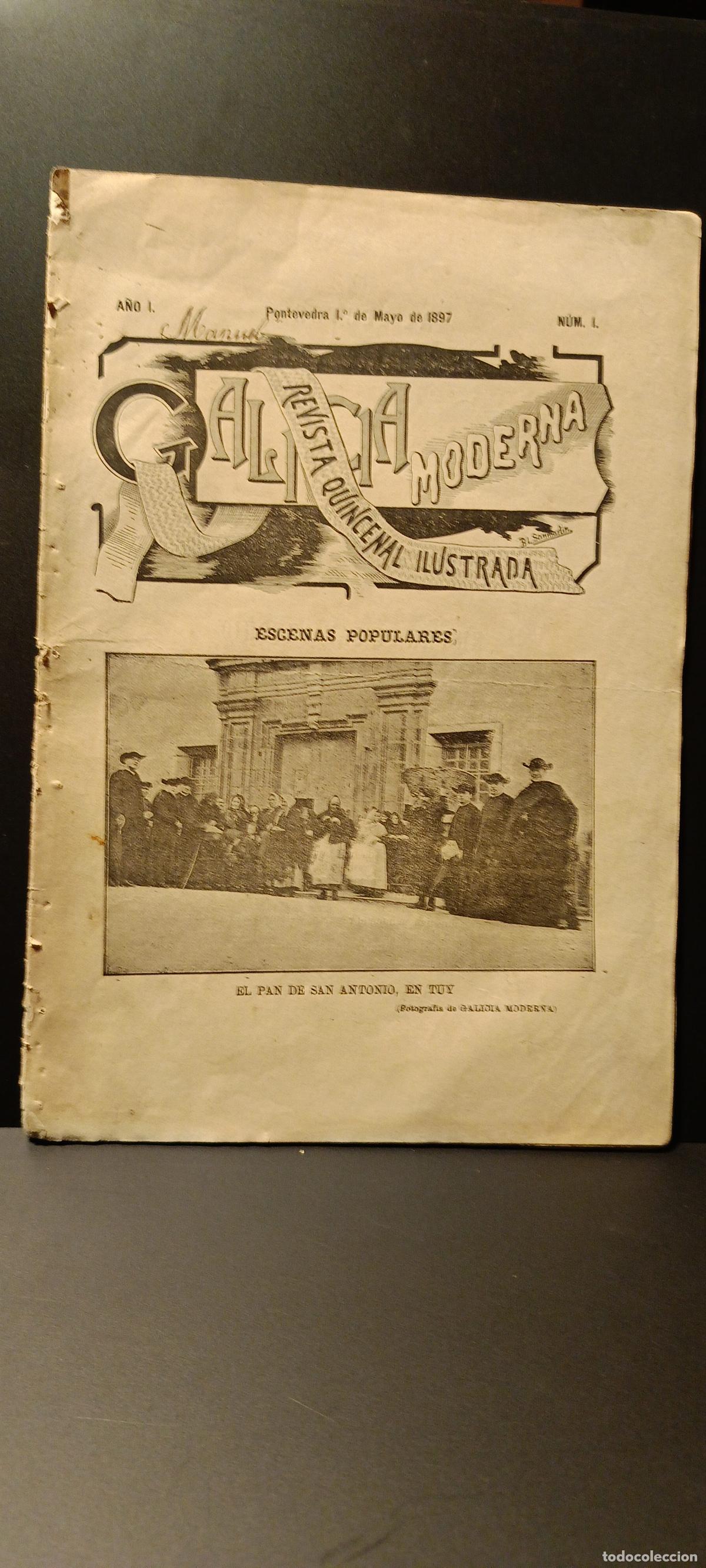 Coleccionismo de Revistas y Peri&oacute;dicos: Revista Galicia Moderna N&ordm; 1 A&ntilde;o 1897 ivan