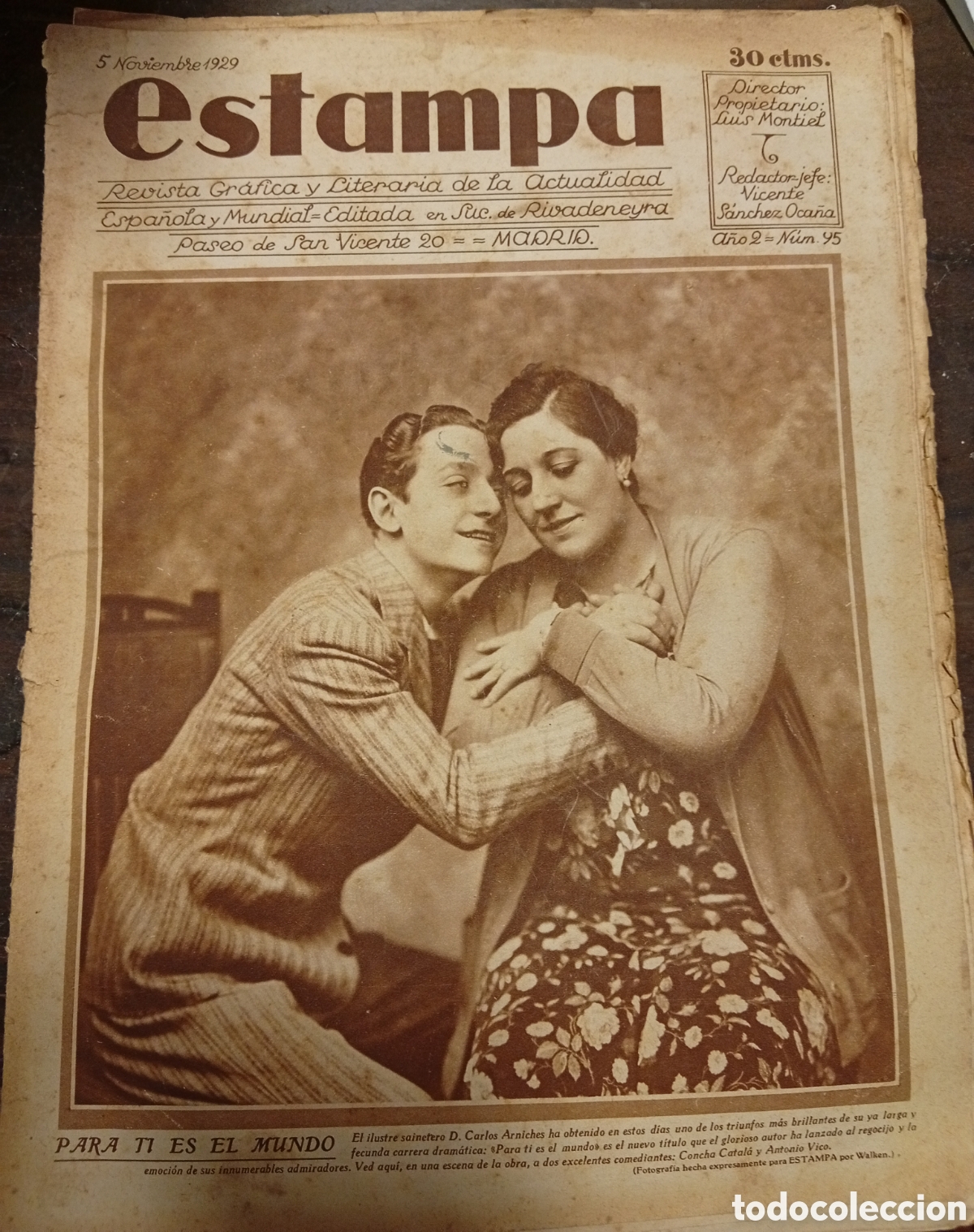 Coleccionismo de Revistas y Peri&oacute;dicos: Antigua revista Estampa