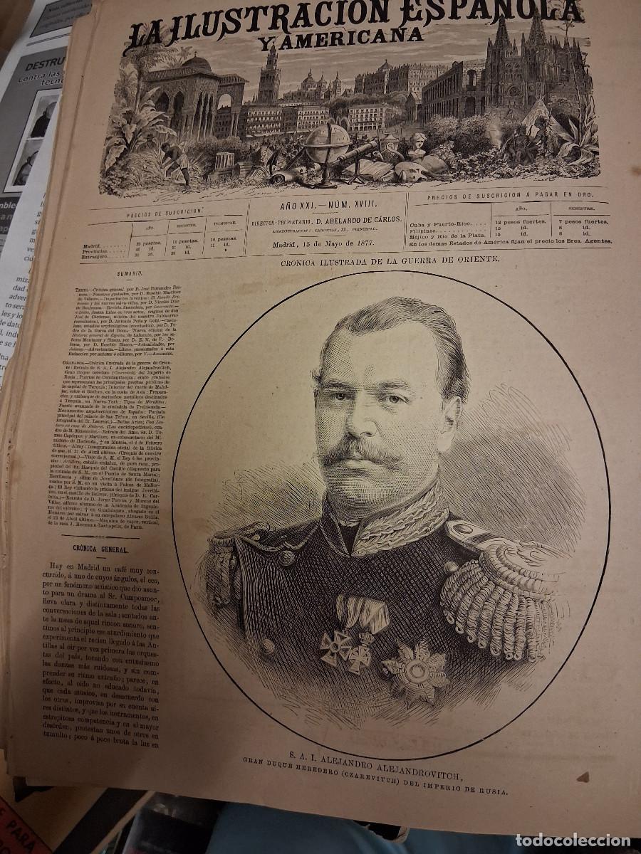 Coleccionismo de Revistas y Peri&oacute;dicos: ILUSTRACI&Oacute;N ESPA&Ntilde;OLA y AMERICANA, La: 15 mayo 1877
