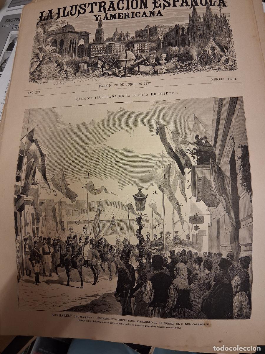Coleccionismo de Revistas y Peri&oacute;dicos: ILUSTRACI&Oacute;N ESPA&Ntilde;OLA y AMERICANA, La 22 junio 1877
