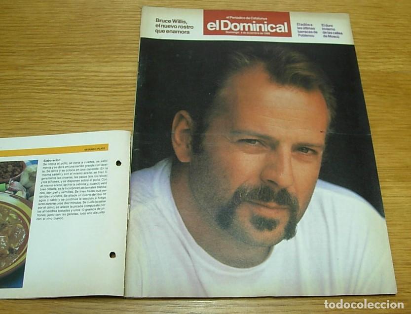 Sammeln von Zeitschriften und Zeitungen: Revista El Peri&oacute;dico Dominical n&ordm;211 BRUCE WILLIS Portada+4 P&aacute;ginas 1988 HARLEY-DAVIDSON TBO 8 Pgs