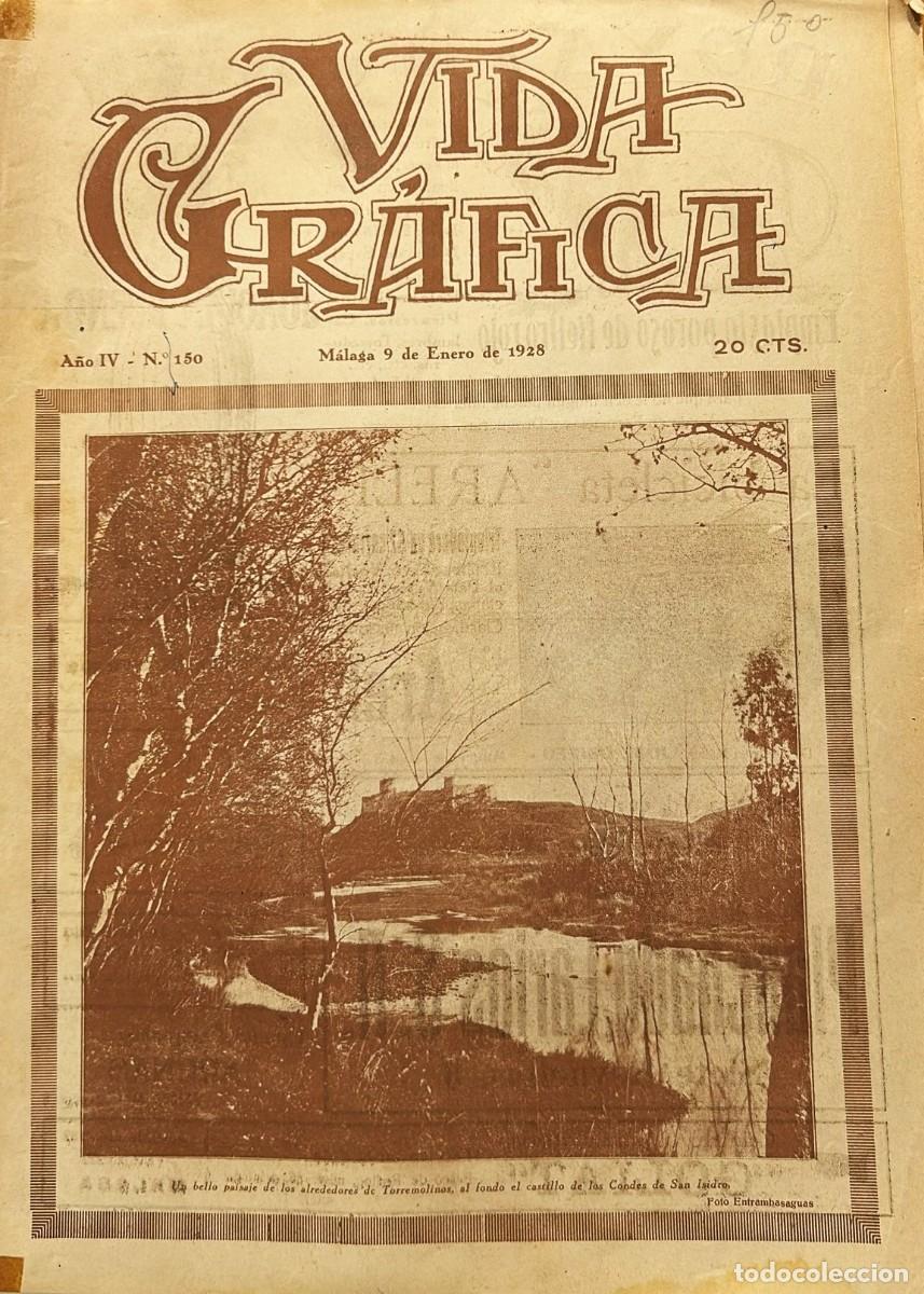 Coleccionismo de Revistas y Peri&oacute;dicos: VIDA Gr&aacute;fica. A&ntilde;o IV, N&uacute;mero 150. M&aacute;laga 9 de enero de 1928.